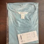 Athleta  Signature Rib Thin Strap Tank Waterloo Blue size XL Photo 3