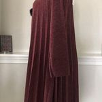 Vasna Pleated Burgundy Sweater Dress with Necklace Size M NWT Size M Photo 3