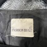 Fashion Bug Vintage  Jacket Snakeskin Print Silver Button Front No Size‎ Tag Photo 5