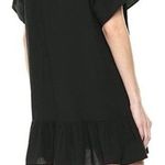 Lucky Brand NWT Black Cotton Mini Dress Size Small Boho Ruffles Dark Fairy Photo 1