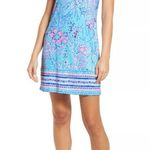 Lilly Pulitzer Lily Pulitzer Sophiletta UPF 50 Blue Ibiza Now You Sea Me Short Sleeve Dress Photo 2