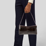 Kate Spade  Knightsbridge Byrd Clutch Handbag Chestnut Brown Patent Leather Photo 0