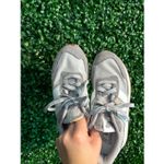 New Balance Gray and White Athletic Shoes Photo 3