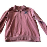 Comfort Colors  Pink Half zip Volleyball Sweatshirt Size L Photo 0