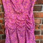 All in Favor  womens floral ruched mini sundress with spaghetti straps pink M Photo 3