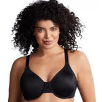 Vanity Fair 38DDD Bra 76080 Back Smoothing Minimizer Underwire Black Full Cover Photo 0