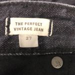 Madewell  The Perfect Vintage‎ cropped Jeans women’s sz 27 black acid washed look Photo 5