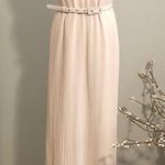 French Connection Shelby Summer Maxi Dress in Swansdown Light Pink Pleated NWT Photo 1