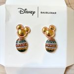 Disney Bauble Bar NWT Easter Egg Earrings Gold Photo 2