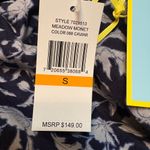 CeCe  Blue & White Linen Blend Open Blazer NWT size S Photo 4