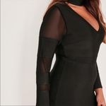 Missguided  Black Sexy Plus Size Bodycon Dress Photo 2