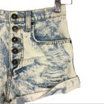 CARMAR Acid Wash Button Fly Denim Jean Shorts 23 Photo 3