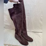 Lucky Brand  Women's Brown Suede Calypso Over the Knee Boots Size 5.5M 36 Photo 1