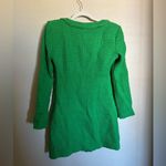 ZARA  Blazer Dress Textured Weave Tweed‎ Blogger Fave Sz Medium Kelly Green NWT Photo 5