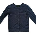 Versona Women's XS Navy Blue Cardigan Sweater 3/4 Sleeve Casual Knit Photo 0