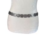 Vintage antique silver plated EPNS front fastening belt butterfly motif buckle Photo 4