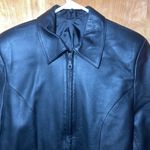 Women’s Black Lather Jacket Size Small Photo 7