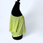 Victoria's Secret Neon Yellow  Pink off the shoulder t-shirt Photo 5