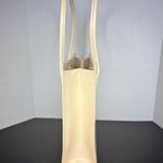 Lancel Paris Leather Ivory Handbag Satchel Shoulder Bag w/ Dust Bag Photo 3