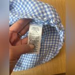 J.Crew  Gwyneth Midi Slip Dress in Blue Gingham 100% Linen Size 00 Photo 9