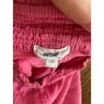 Aerie  Thick Cotton Gauze Shorts Bright Pink Pockets L Beach Travel Lounge Resort Photo 4