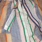 Tularosa  Penelope Multi Striped Printed Cropped Top Ruffle Beach S Photo 6