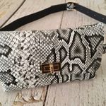 Snake Print Belt Bag White Photo 2