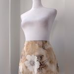 Vintage Y2K Wanted Clothing Company Tan Floral Print Micro Mini Skirt Size XS Photo 5