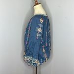 Johnny Was Johnny Was Cerise Tiered Sleeve Peasant Top Photo 2