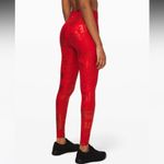 Lululemon  Wunder Under HR Tight 28” Full on luxtreme manifesto size 6 in red Photo 1
