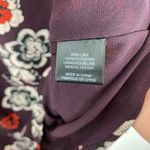 Charles Henry Women's  Maroon Floral Long Sleeve Mini Shift Dress Size Small Photo 5