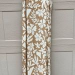 Abel the label  Maxi Dress Floral White Tan Spaghetti Strap Size XL Photo 0