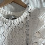 Cleobella  Hedda Short Sleeve Sweater Knit Ruffle XS Organic Cotton Photo 6