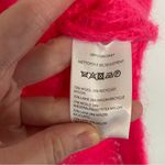 Anthropologie  ANTHRO Posey Stitchy Distressed Sweater Neon Pink Oversized WOOL Photo 12