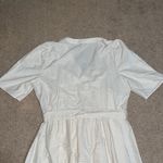 LK Bennett  Hendrick Beige and Silver Stripe Cotton Dress 12 Photo 10