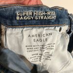 American Eagle Super high rise baggy straight Blue Cargo Jeans Photo 14