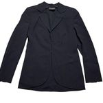 Akris ARKIS Womens Size 6 Black Blazer Wool Viscose Padded Shoulders Photo 0