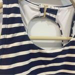 Lands' End  Navy and White Striped One Piece. Nautical sz small. Photo 5