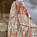 VICI Cottagecore Boho Blouse Top Women’s Medium Smocking Tassel Ties Balloon Sleeves Photo 2