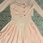 Pink Cardigan and Dress Set Size M Photo 0