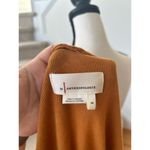 Anthropologie  Marigold Orange Waffle Knit Floral Sleeve Blouse Photo 5