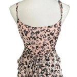 Hutch Elsa Pink Black Animal Print Ruffle High-Low Wrap Dress Size Small Photo 11