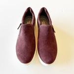 Clarks Collection Slip-On Sneakers Layton Step Burgundy Suede Women's Sz 8 NWOB Photo 4