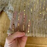 superdown  - Sia Long Sleeve Sequin Crop Top in Gold Nude Metallic Photo 2