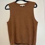 Naked Cashmere Women’s Sz:L Brown 100% Cashmere Ribbed V Neck Sweater Vest Size L Photo 0
