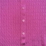Pendleton NWOT MERINO WOOL PINK CABLE KNIT  BUTTON UP CARDIGAN Photo 2