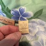 Vintage Hawaiian Maxi Dress Womens 12 Rayon Green Purple Hibiscus Print Beachy Photo 8