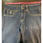 Bongo  Jeans Size 7 Women's Boot Cut Embroidered Blue Denim Y2K Festival Western‎ Photo 5