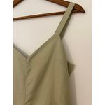 Club Monaco  4 Midi Length Wide Leg Green Jumpsuit Pistachio EUC Linen Cotton Photo 4
