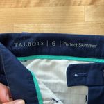 Talbots  Mid-Rise Navy Perfect Skimmer Chino Twill Capri Dress Pant Trouser, 6 Photo 7